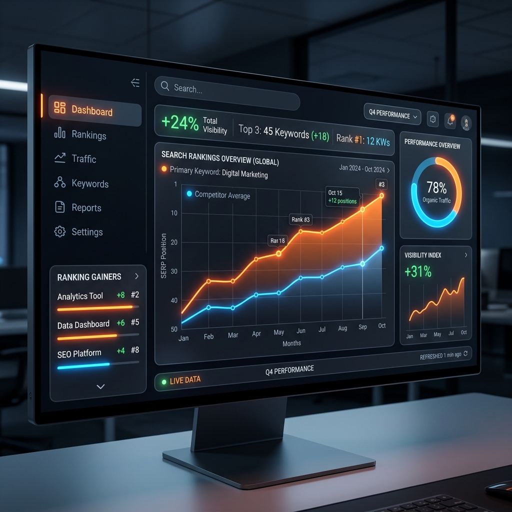 SEO Rankings Dashboard for Laurel